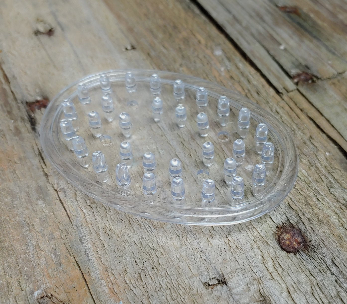 Clear Plastic Soap Dish Small